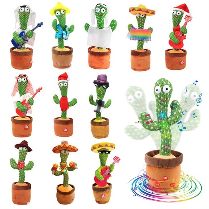 Electric Singing Dancing Cactus Toy