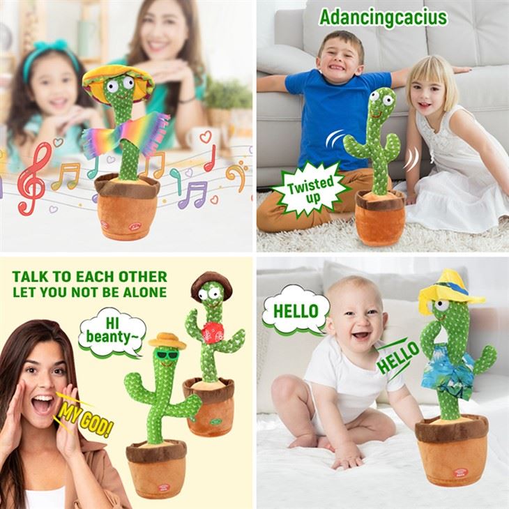 Electric Singing Dancing Cactus Toy