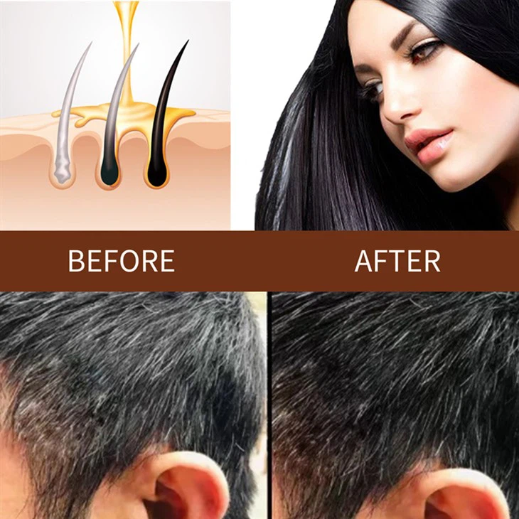 Black Hair Darkening Shampoo Bar Soap