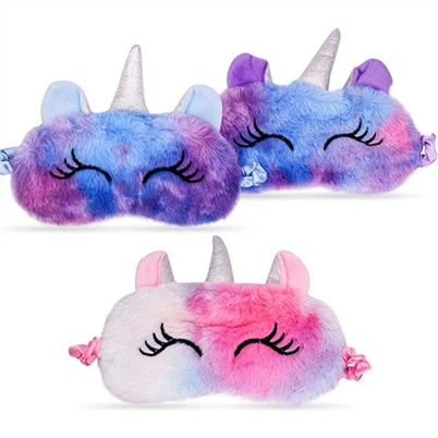 Natural Cotton Plush Unicorn Eye Mask