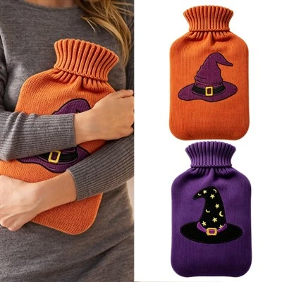 2L Hot Water Bag Bil Halloween Knitting Cover