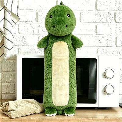 Ġugarelli tal-filpa tad-dinosaur li jistgħu jerġgħu jintużaw Microwavable Flaxseed Lavanda Għonq Tisħin Pad