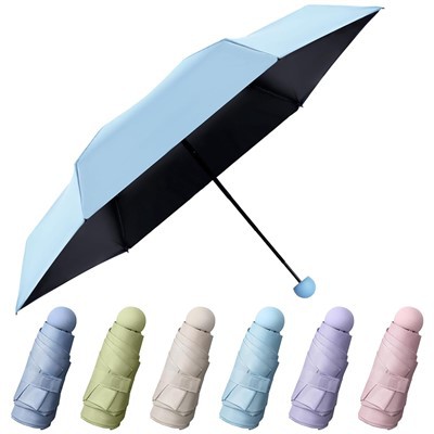 Bejgħ bl-ingrossa promozzjonali Cheap 5 darbiet Mini Pocket Umbrella